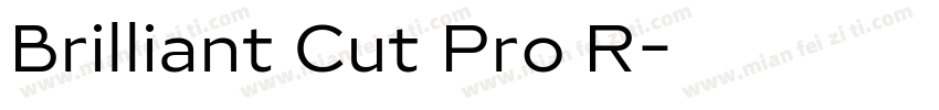 Brilliant Cut Pro R字体转换
